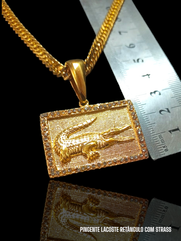 LACOSTE RETÂNGULO COM STRASS